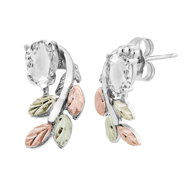 5966Z-GS WHITE CZ EARS - Berg Jewelry & Gifts