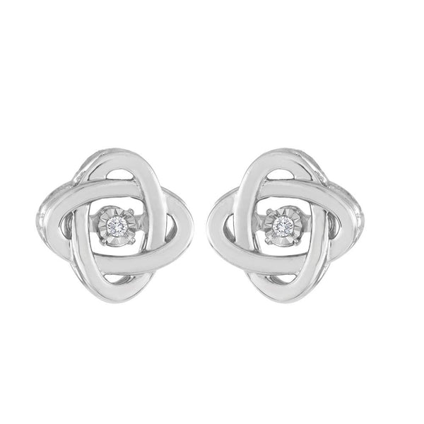 SLERO1312SQ37 .02 CTTW SS Heartbeat Earring Diamond Earrings - Berg Jewelry & Gifts
