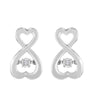 SLERO1314SQ37 .02 CTTW SS Heartbeat Earring Diamond Earrings - Berg Jewelry & Gifts