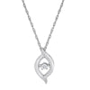 SLPDO2294SQ37 .01 CTTW SS Heartbeat Pendant Diamond Pendant - Berg Jewelry & Gifts