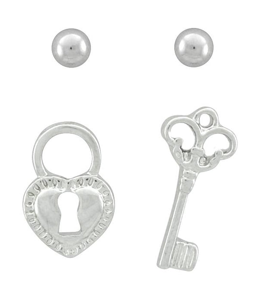 Uniquely You Lock/Key Earrings - Berg Jewelry & Gifts
