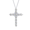 WHP170046 14KW 1/2 CTTW CROSS PENDANT Diamond Pendant - Berg Jewelry & Gifts