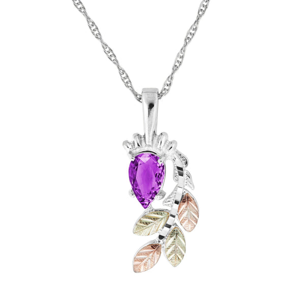 25190-GS AMETHYST PEND - Berg Jewelry & Gifts