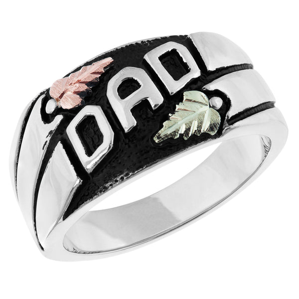 40626-AN-GS DAD RING ANTIQUED Size - Berg Jewelry & Gifts
