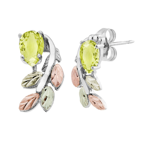 5966-GS PERIDOT EARS - Berg Jewelry & Gifts