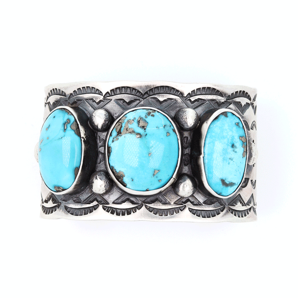 Chimney Butte - Morenci Turquoise Cuff Bracelet - B6 CKET-31500