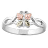 Black Hills Gold and Silver Ring 40214-GS L BUTTERFLY RING Size - Berg Jewelry & Gifts