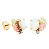 Black Hills Gold Diamond Earrings G L01387 - Berg Jewelry & Gifts