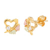 Black Hills Gold Diamond Earrings G LER3767X - Berg Jewelry & Gifts