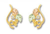 Black Hills Gold Diamond Earrings G LER952 - Berg Jewelry & Gifts