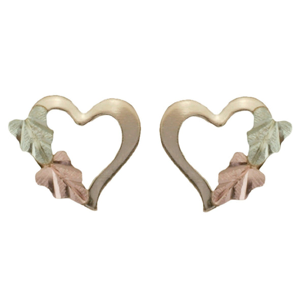 Black Hills Gold Earrings 5195 BHG TINY HEART EARS - Berg Jewelry & Gifts
