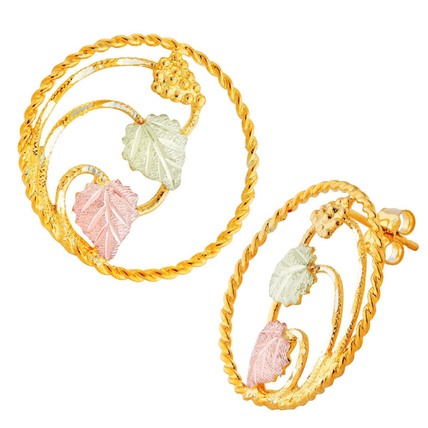 Black Hills Gold Earrings G LER81 - Berg Jewelry & Gifts