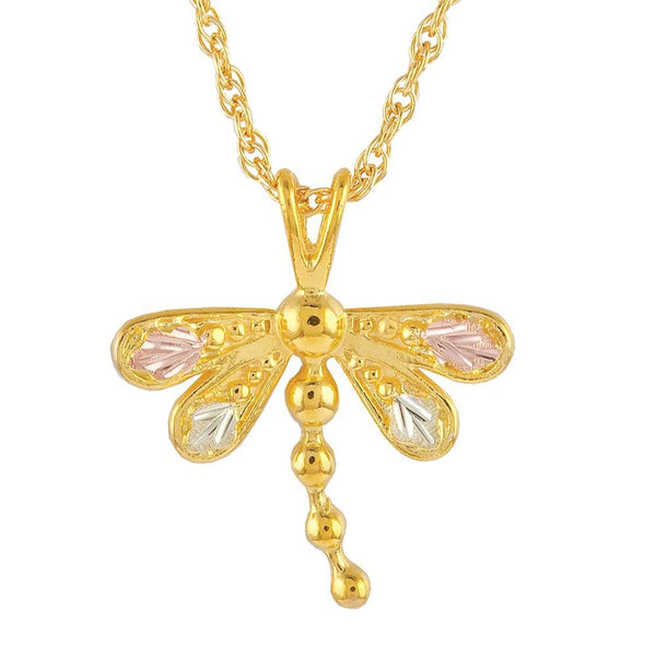 Black Hills Gold Pendant G20086 BHG DRAGONFLY PEND - Berg Jewelry & Gifts