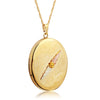 Black Hills Gold Pendant G20322 BHG LG OVAL LOCKET - Berg Jewelry & Gifts