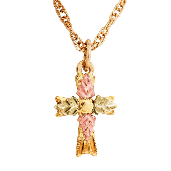 Black Hills Gold Pendant G2153(71170) MTR BHG CROSS - Berg Jewelry & Gifts