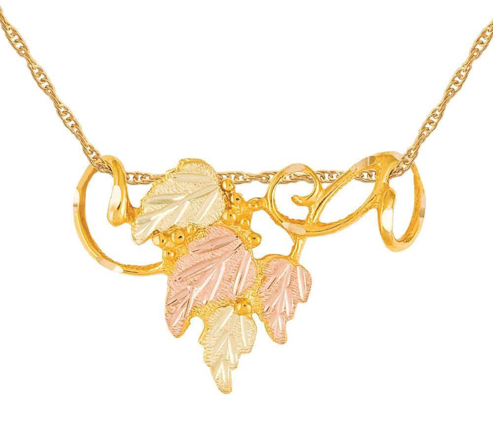 Black Hills Gold Pendant G 2389SL-18 – Berg Jewelry Gifts