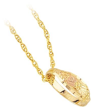 Black Hills Gold Pendant G249 MTR BABYRING W/CHAIN - Berg Jewelry & Gifts