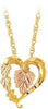 Black Hills Gold Pendant G2610 MTR BHG HEART PEND - Berg Jewelry & Gifts