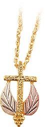 Black Hills Gold Pendant G2729 MTR BHG CROSS PEND - Berg Jewelry & Gifts