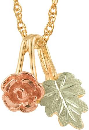Black Hills Gold Pendant GSD20240 (80759) BHG ROSE PEND - Berg Jewelry & Gifts