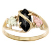 Black Hills Gold Ring 4351/MF L BHG ONYX RING Size - Berg Jewelry & Gifts