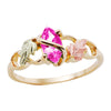 Black Hills Gold Ring G1419 MTR L PINK CZ RING - Berg Jewelry & Gifts