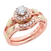 Black Hills Rose Gold Diamond Wedding Set GLWR940SD 1/4CT+.17TW - Berg Jewelry & Gifts