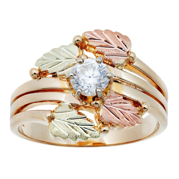G LLR1685CZ Black Hills Gold Ring - Berg Jewelry & Gifts