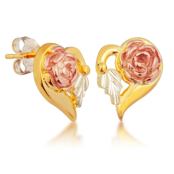 G30304 BHG ROSE HEART EARS - Berg Jewelry & Gifts