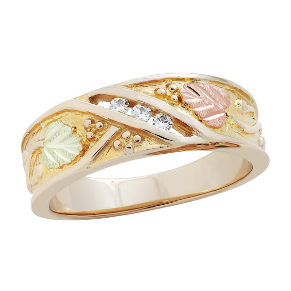 G4L02545 Black Hills Gold Mens Ring - Berg Jewelry & Gifts