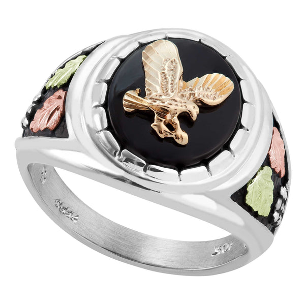 GS74028EA M EAGLE ONYX RING DD - Berg Jewelry & Gifts