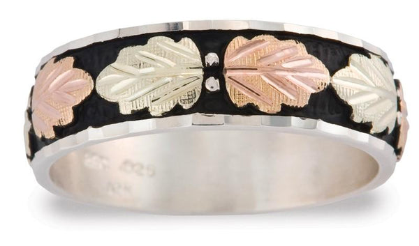 MR1301 MTR M ANTIQUED BAND - Berg Jewelry & Gifts