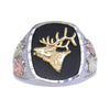 MR1957 M ANTQ ELK HEAD RING - Berg Jewelry & Gifts