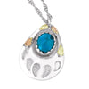 MR20082 TURQ BEAR PAW PEND - Berg Jewelry & Gifts