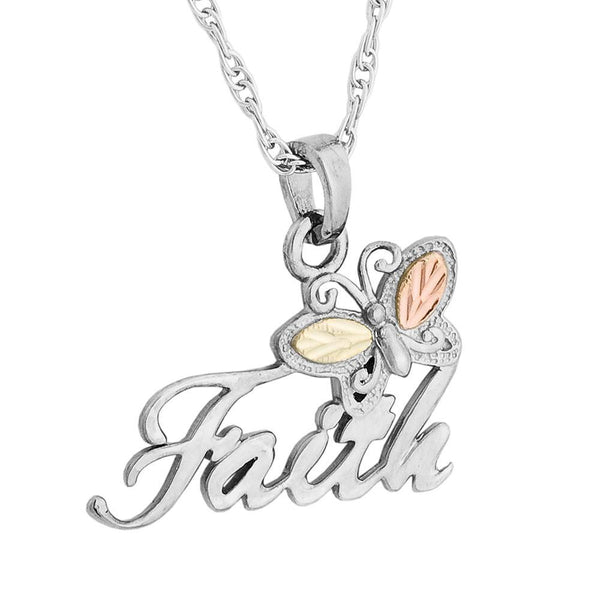 MR20184 FAITH BUTTERFLY PEND - Berg Jewelry & Gifts