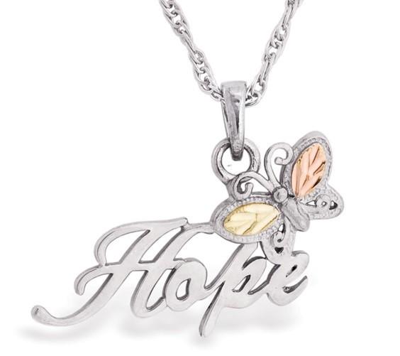MR20186 HOPE BUTTERFLY PEND - Berg Jewelry & Gifts