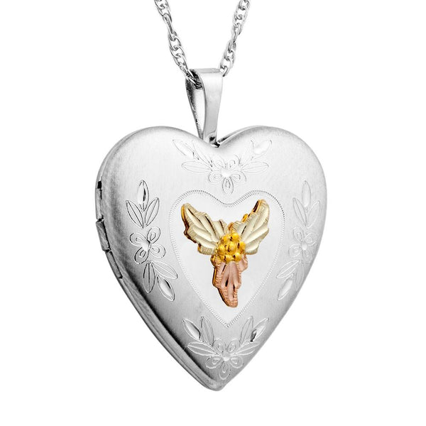 MR20323 SS/BHG SM HEART LOCKET - Berg Jewelry & Gifts