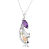 MR20355 AMETH CZ G/S PEND - Berg Jewelry & Gifts