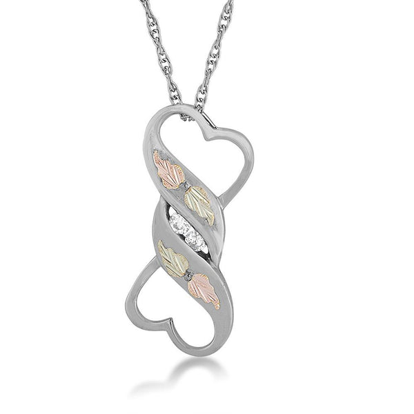 MR20485CZ G/S HEART PEND - Berg Jewelry & Gifts