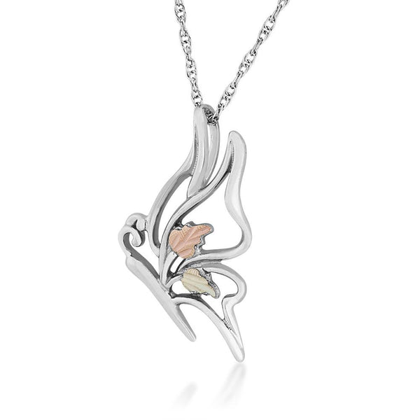 MR20502 G/S BUTTERFLY PEND - Berg Jewelry & Gifts