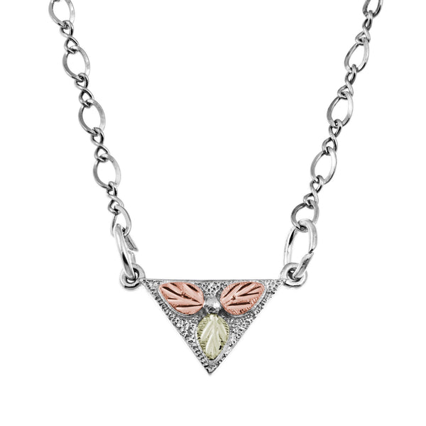 MR20557 G/S TRIANGLE NECKLACE - Berg Jewelry & Gifts