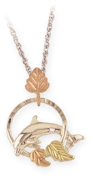 MR2319LD G/S DOLPHIN PEND - Berg Jewelry & Gifts
