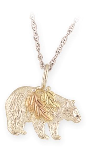 MR2650 MTR GLD/SLV BEAR PEND - Berg Jewelry & Gifts