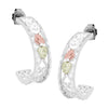 MR30518 WH ALLOY HOOP EARS - Berg Jewelry & Gifts
