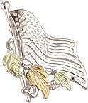 MR5291 MTR G/S FLAG PIN - Berg Jewelry & Gifts
