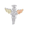MR604 MTR GLD/SLVR ANGEL PIN - Berg Jewelry & Gifts