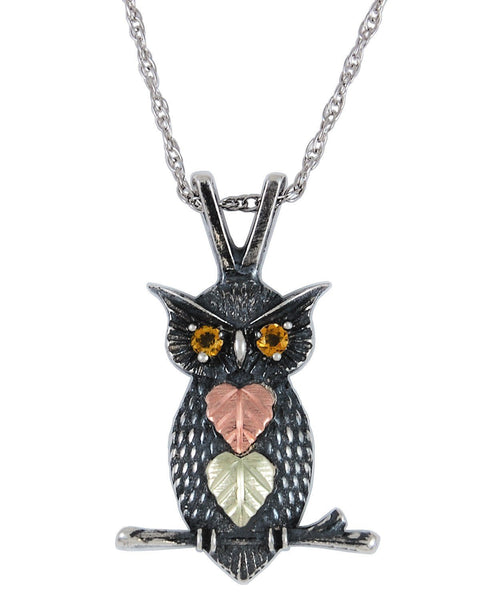 MRC2153C2-OX-GS OWL PEND - Berg Jewelry & Gifts