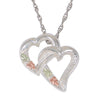 MRC25728-GS 2 HEARTS PENDANT - Berg Jewelry & Gifts