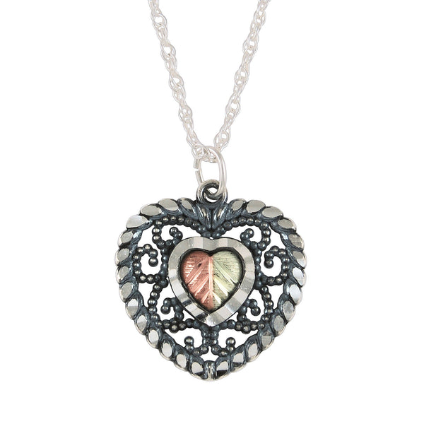 MRC25869-OX-GS HEART PEND - Berg Jewelry & Gifts