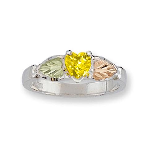 MRL02192-106 Black Hills Gold and Silver Ring - Berg Jewelry & Gifts